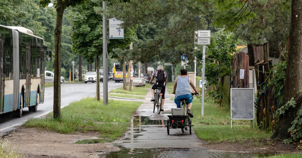 Baulich Getrennter Radweg F Rstenwalder Allee Infravelo