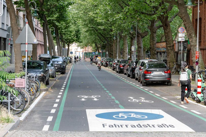 Fahrradstraße in der Wallstraße