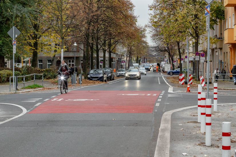 Fahrradstraße in der Ilsestraße