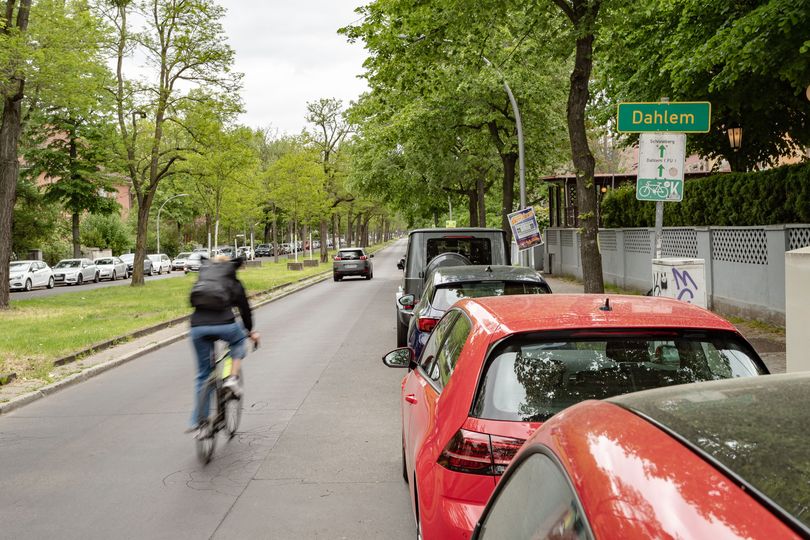 Fahrrad auf der Thielallee